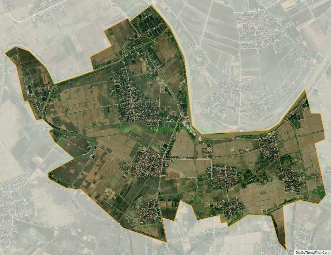 Bản đồ vệ tinh xã Thụy Ninh, huyện Thái Thụy