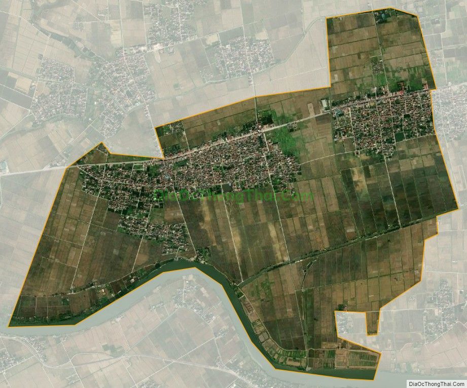 Bản đồ vệ tinh xã Thụy Phong, huyện Thái Thụy