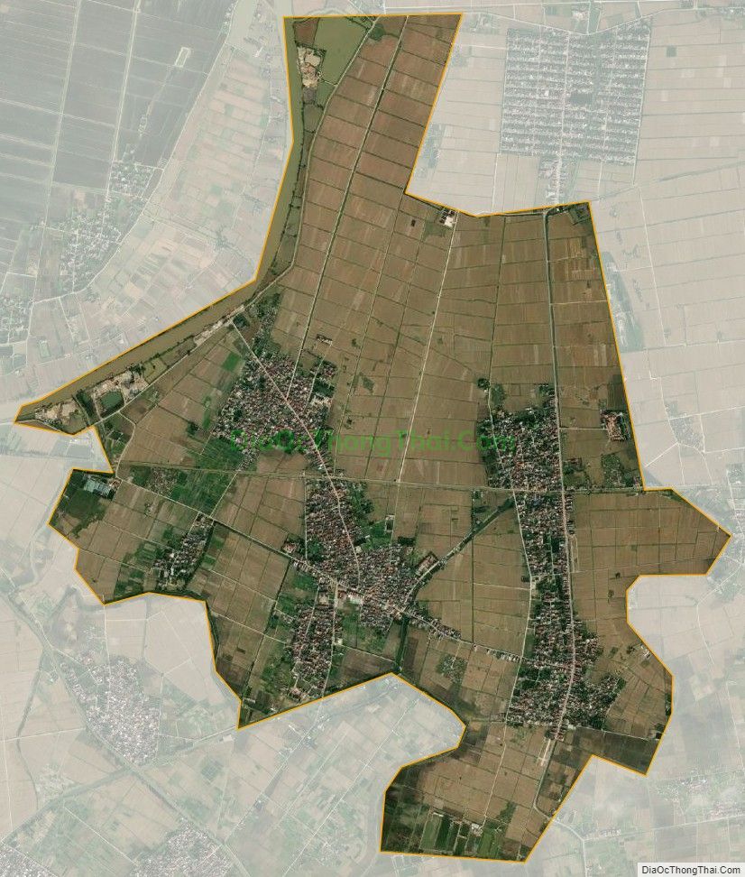 Bản đồ vệ tinh xã Thụy Quỳnh, huyện Thái Thụy
