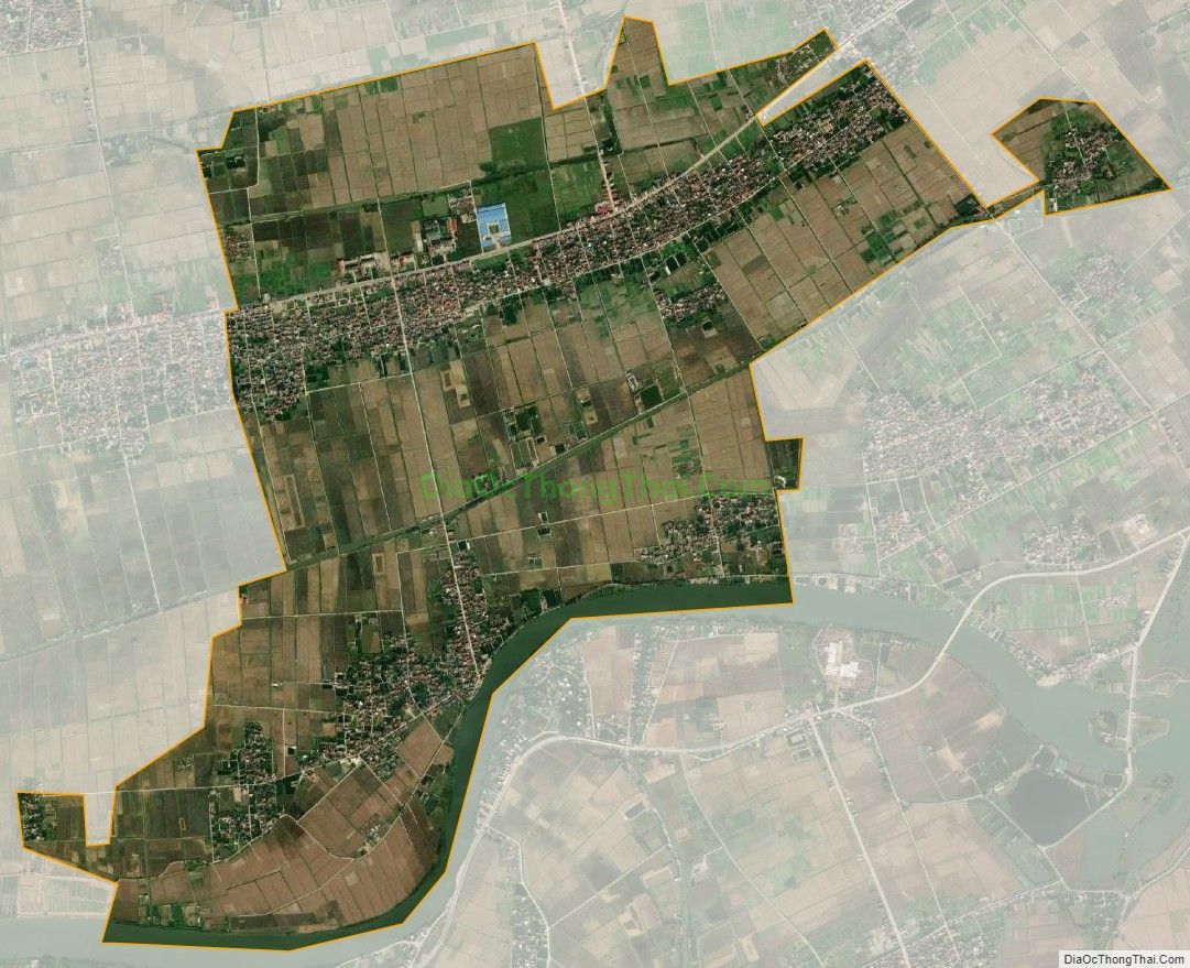Bản đồ vệ tinh xã Thụy Sơn, huyện Thái Thụy