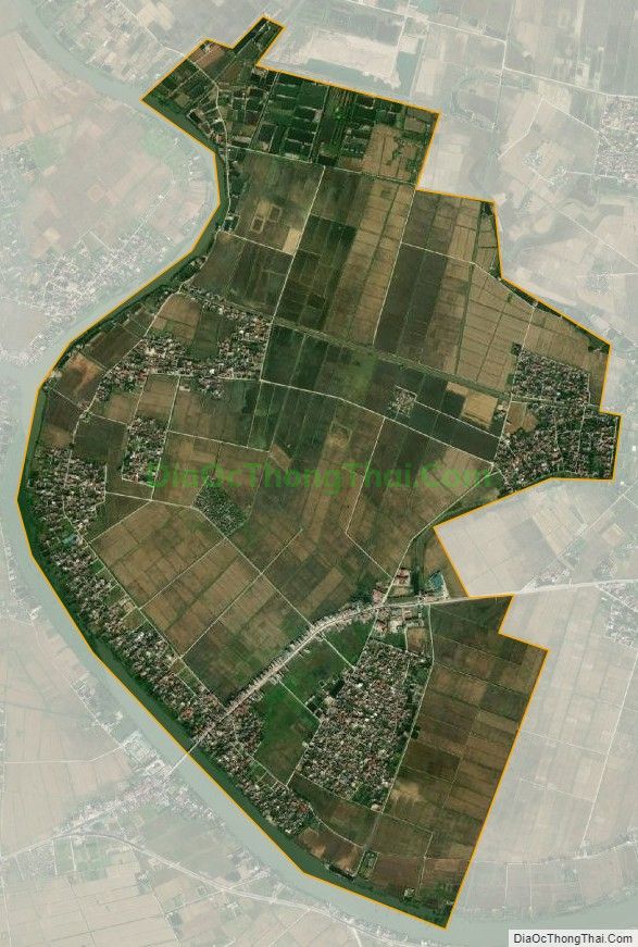 Bản đồ vệ tinh xã Thụy Thanh, huyện Thái Thụy