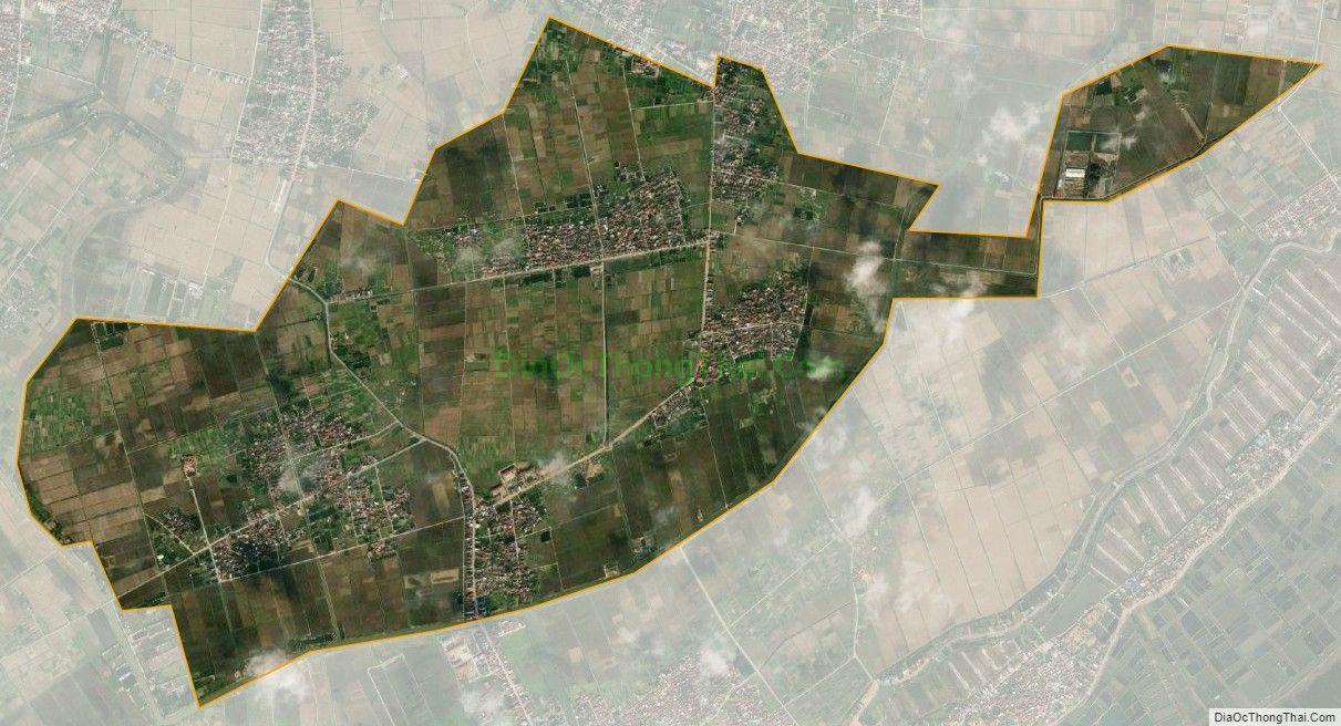 Bản đồ vệ tinh xã Thụy Trình, huyện Thái Thụy