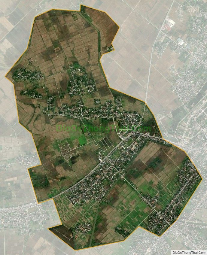 Bản đồ vệ tinh xã An Ninh, huyện Tiền Hải