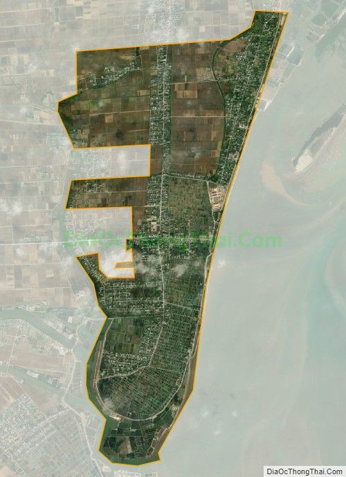 Bản đồ vệ tinh xã Đông Minh, huyện Tiền Hải