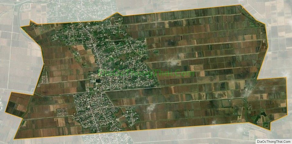 Bản đồ vệ tinh xã Đông Phong, huyện Tiền Hải