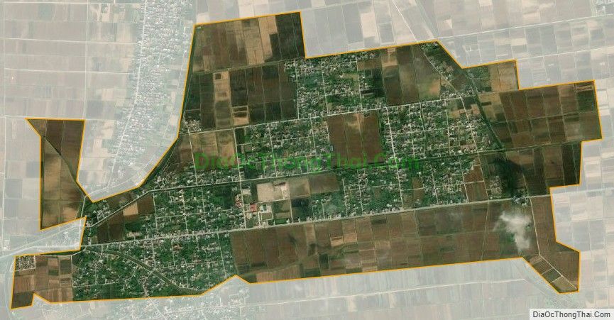 Bản đồ vệ tinh xã Đông Trung, huyện Tiền Hải