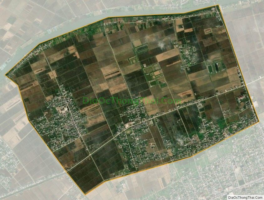 Bản đồ vệ tinh xã Nam Chính, huyện Tiền Hải