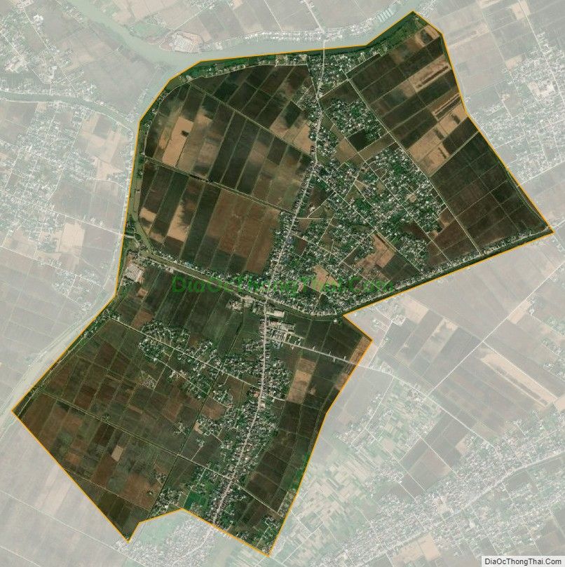 Bản đồ vệ tinh xã Nam Hà, huyện Tiền Hải