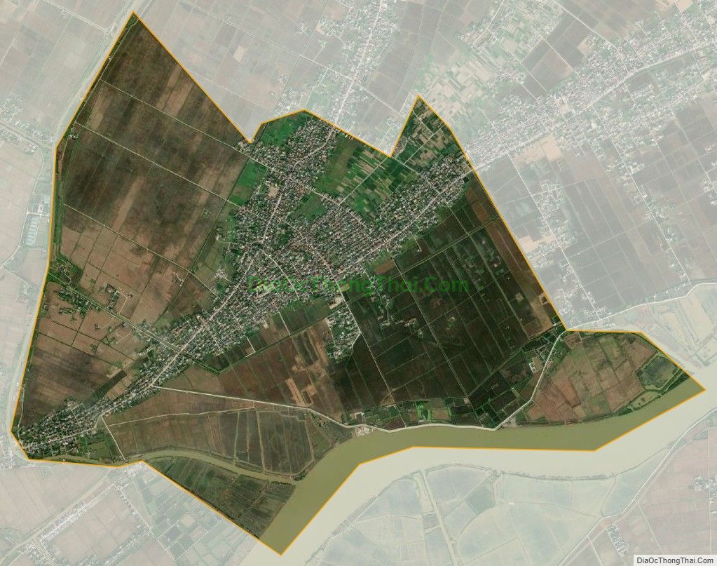 Bản đồ vệ tinh xã Nam Hải, huyện Tiền Hải