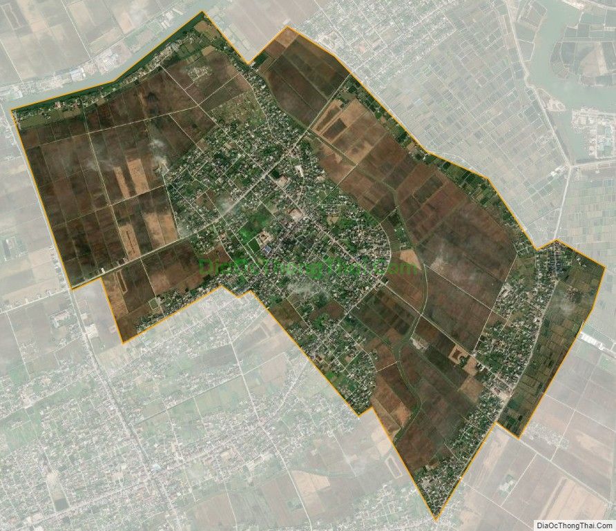 Bản đồ vệ tinh xã Nam Thắng, huyện Tiền Hải