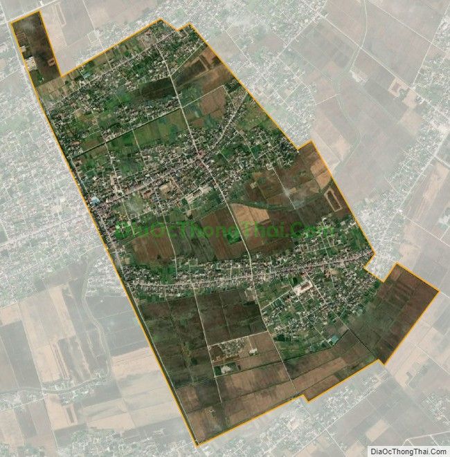 Bản đồ vệ tinh xã Nam Thanh, huyện Tiền Hải