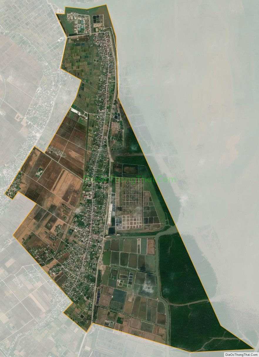 Bản đồ vệ tinh xã Nam Thịnh, huyện Tiền Hải