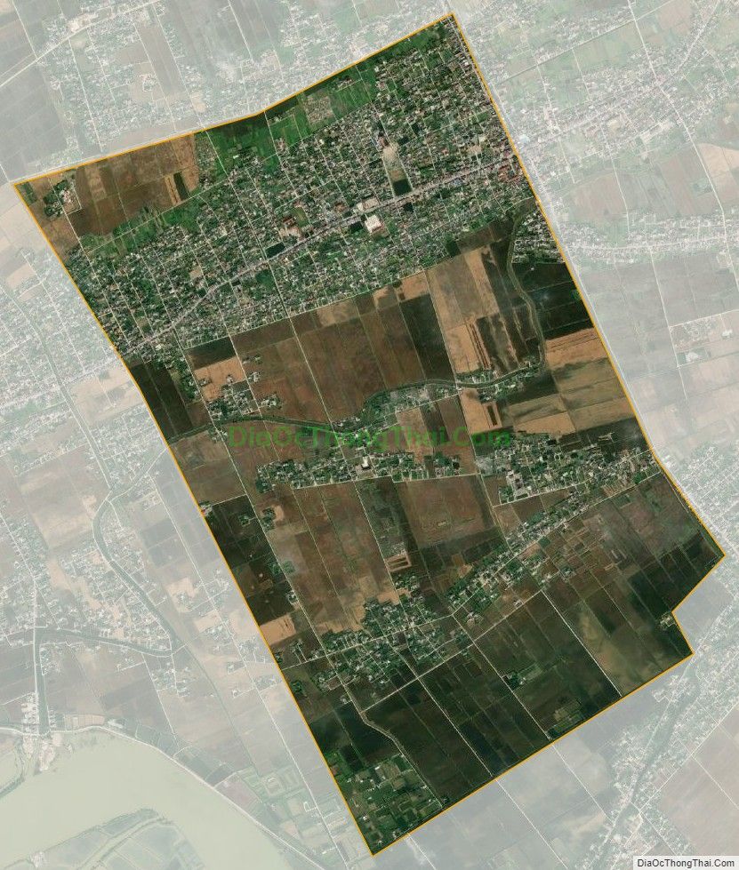 Bản đồ vệ tinh xã Nam Trung, huyện Tiền Hải