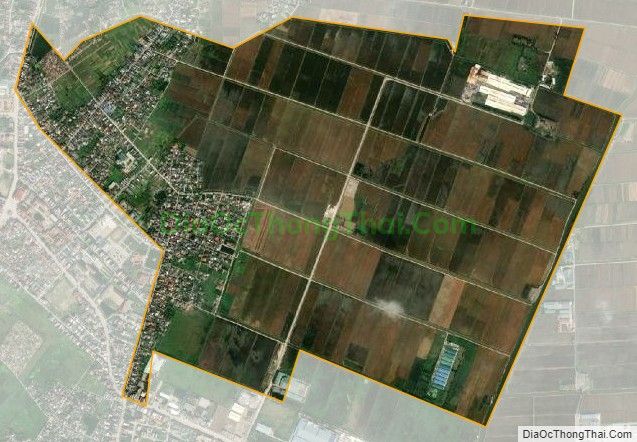 Bản đồ vệ tinh xã Tây Sơn (cũ), huyện Tiền Hải