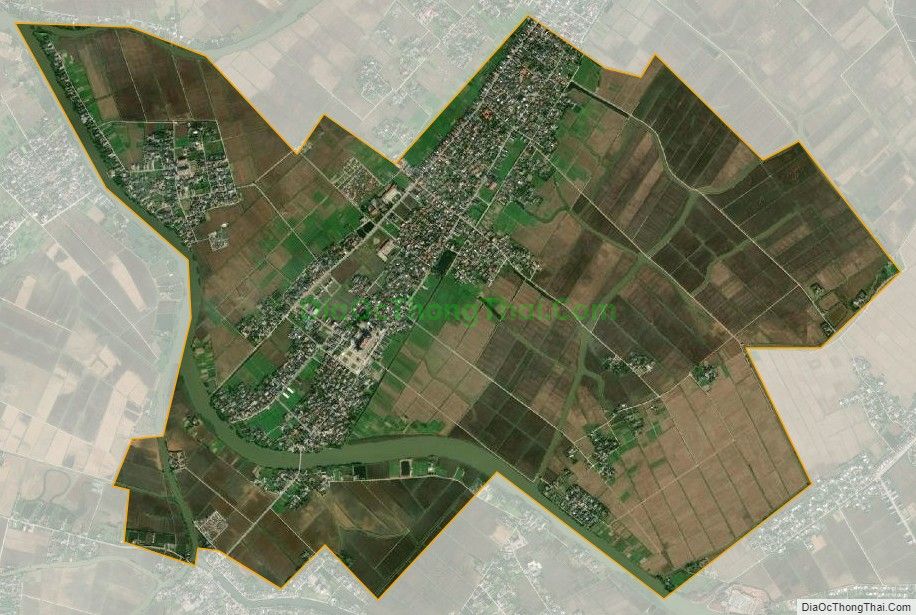 Bản đồ vệ tinh xã Vân Trường, huyện Tiền Hải