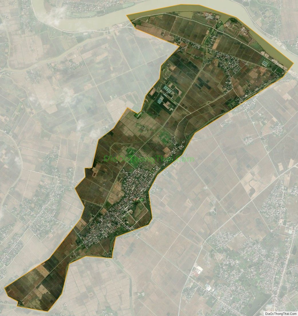 Bản đồ vệ tinh xã Vũ Lăng, huyện Tiền Hải