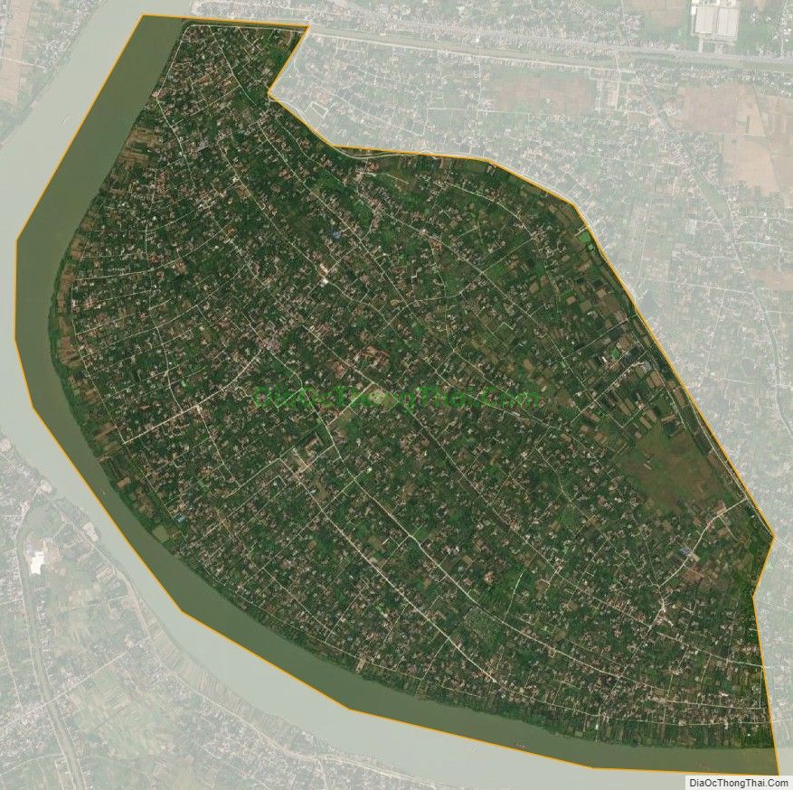 Bản đồ vệ tinh xã Bách Thuận, huyện Vũ Thư