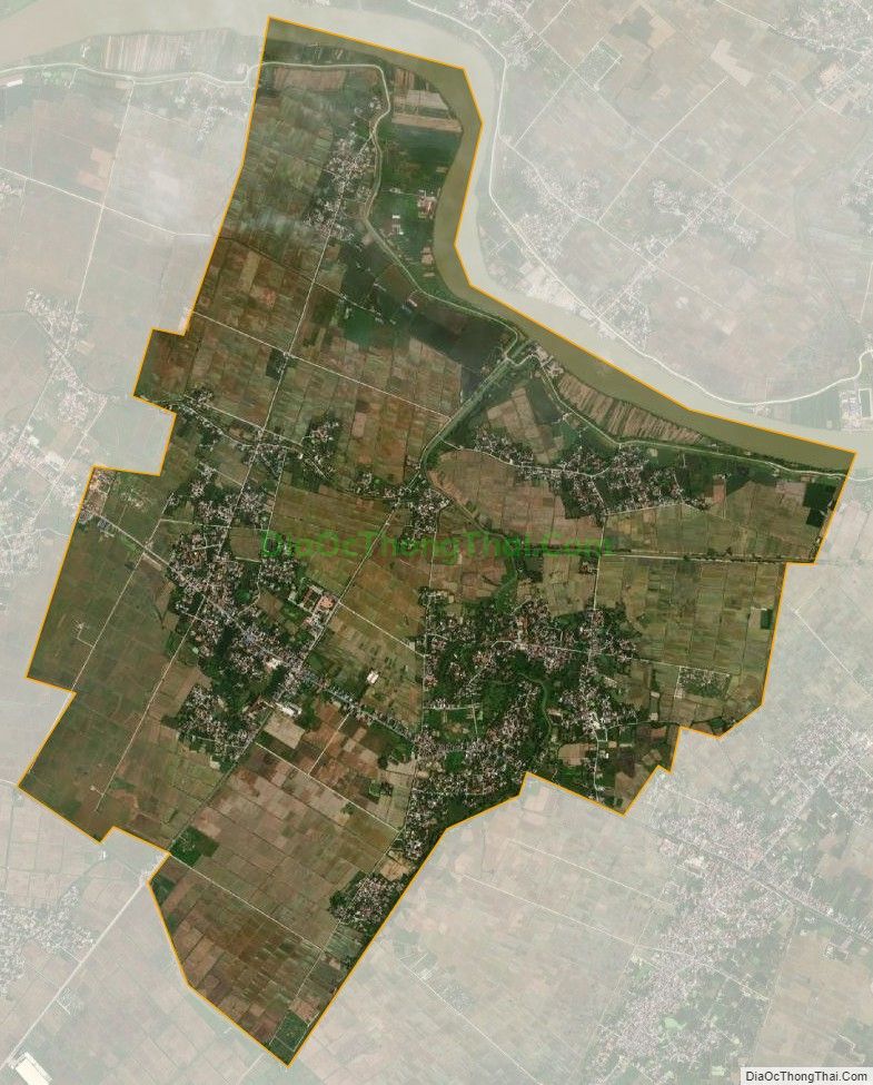 Bản đồ vệ tinh xã Hiệp Hòa, huyện Vũ Thư