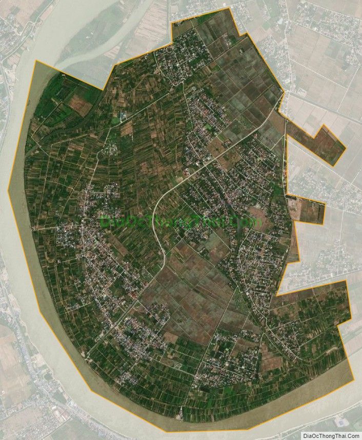 Bản đồ vệ tinh xã Hồng Phong, huyện Vũ Thư