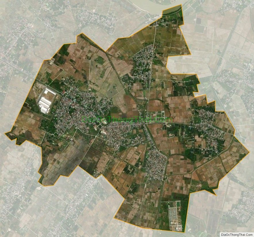 Bản đồ vệ tinh xã Minh Lãng, huyện Vũ Thư