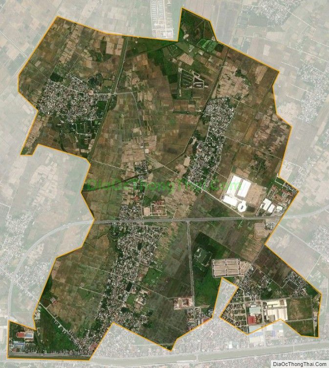 Bản đồ vệ tinh xã Minh Quang, huyện Vũ Thư