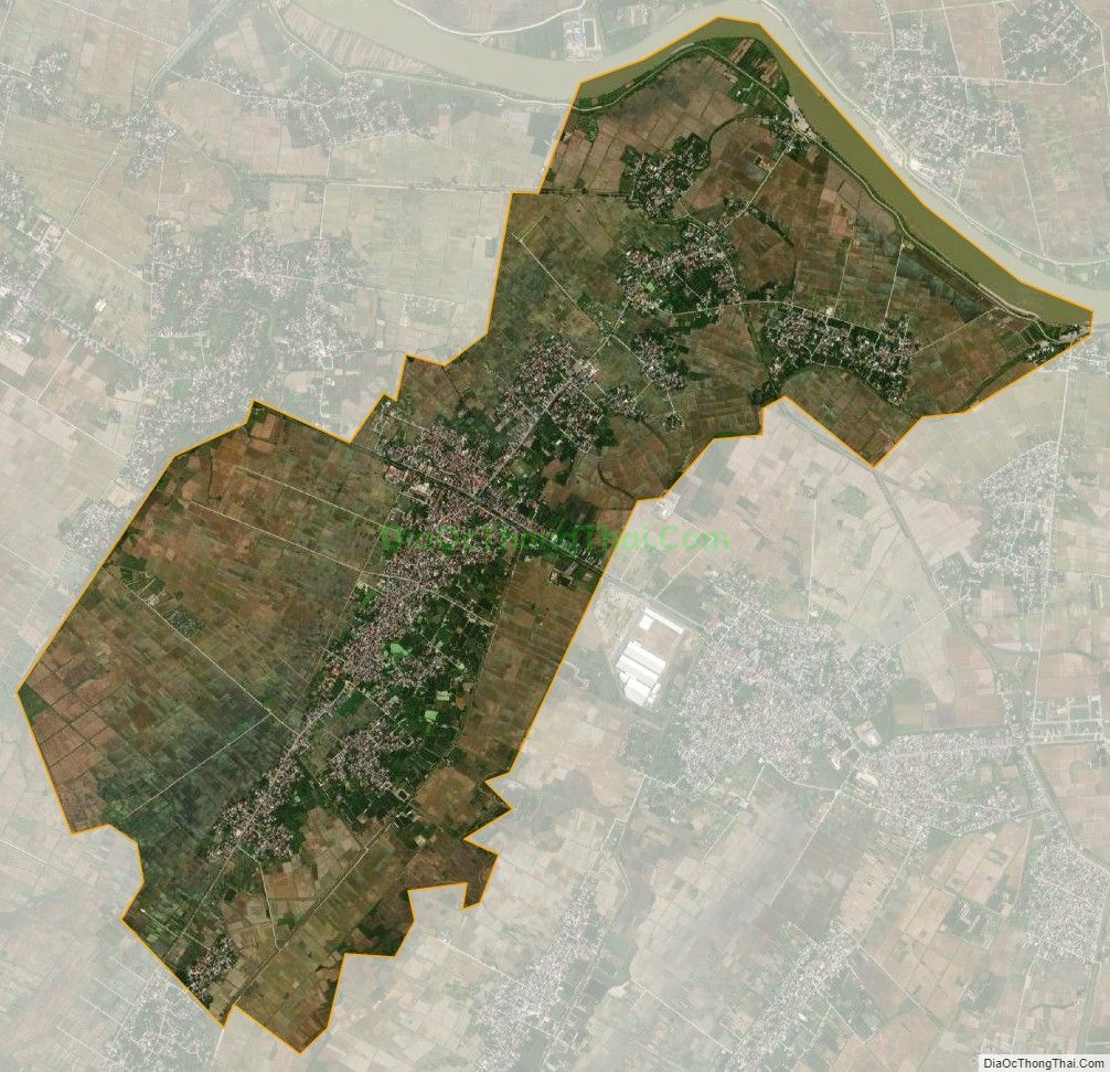 Bản đồ vệ tinh xã Song Lãng, huyện Vũ Thư