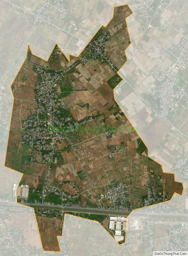 Bản đồ vệ tinh xã Tam Quang, huyện Vũ Thư