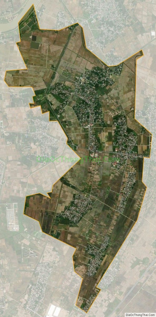 Bản đồ vệ tinh xã Tân Hòa, huyện Vũ Thư