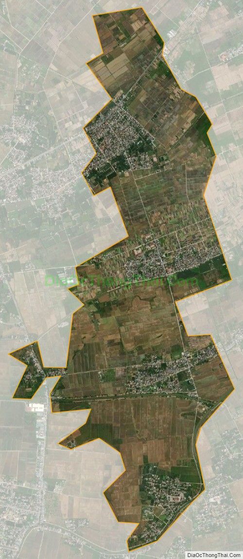 Bản đồ vệ tinh xã Trung An, huyện Vũ Thư