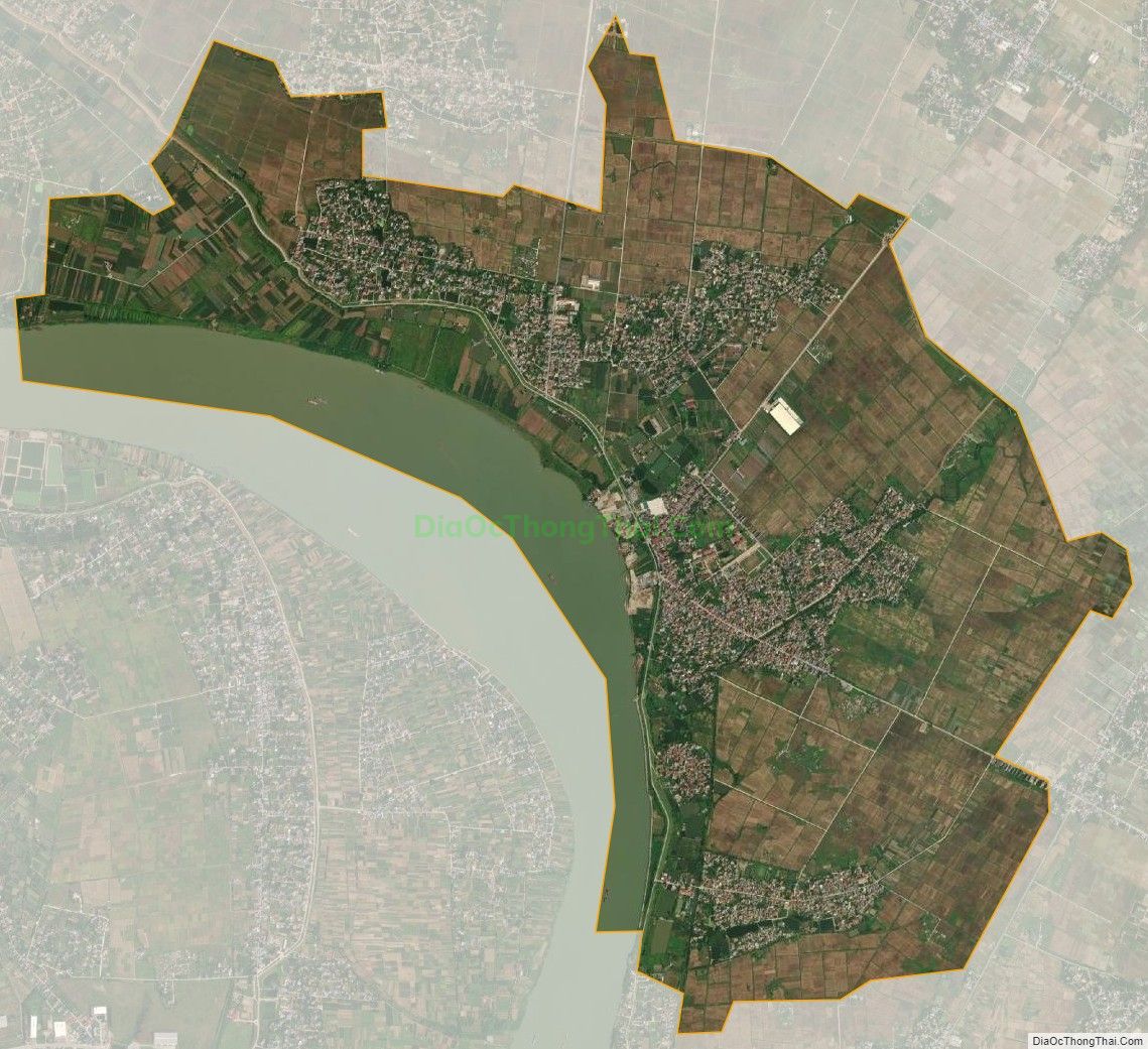 Bản đồ vệ tinh xã Việt Hùng, huyện Vũ Thư