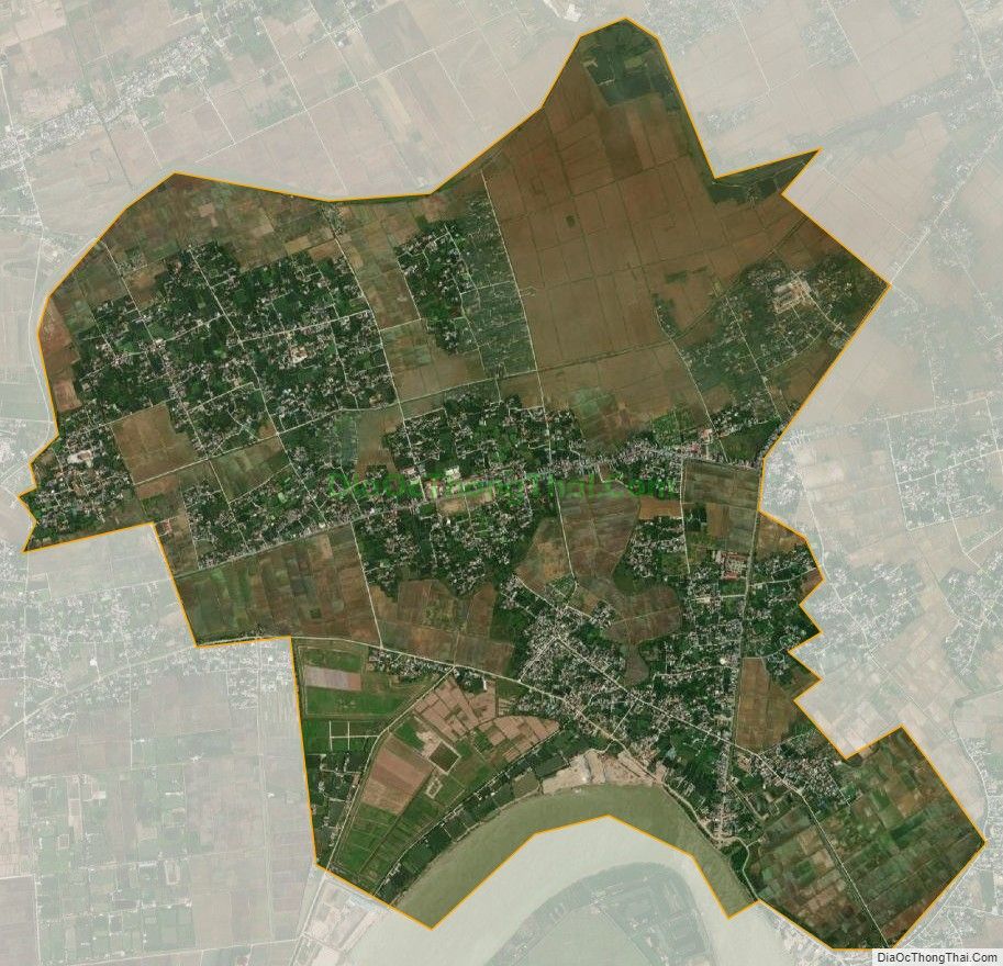 Bản đồ vệ tinh xã Việt Thuận, huyện Vũ Thư