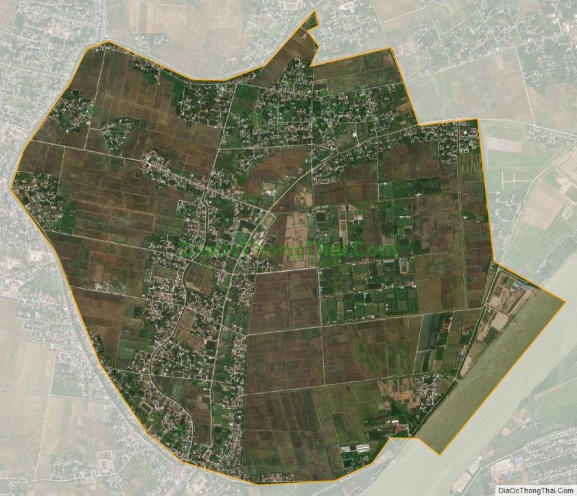 Bản đồ vệ tinh xã Vũ Đoài, huyện Vũ Thư