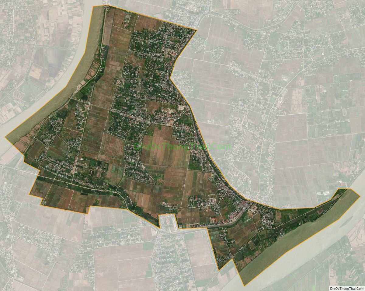 Bản đồ vệ tinh xã Vũ Tiến, huyện Vũ Thư