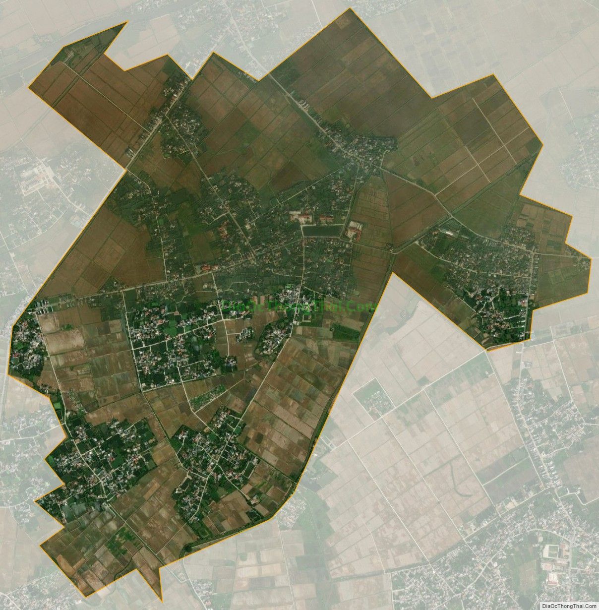 Bản đồ vệ tinh xã Vũ Vinh, huyện Vũ Thư