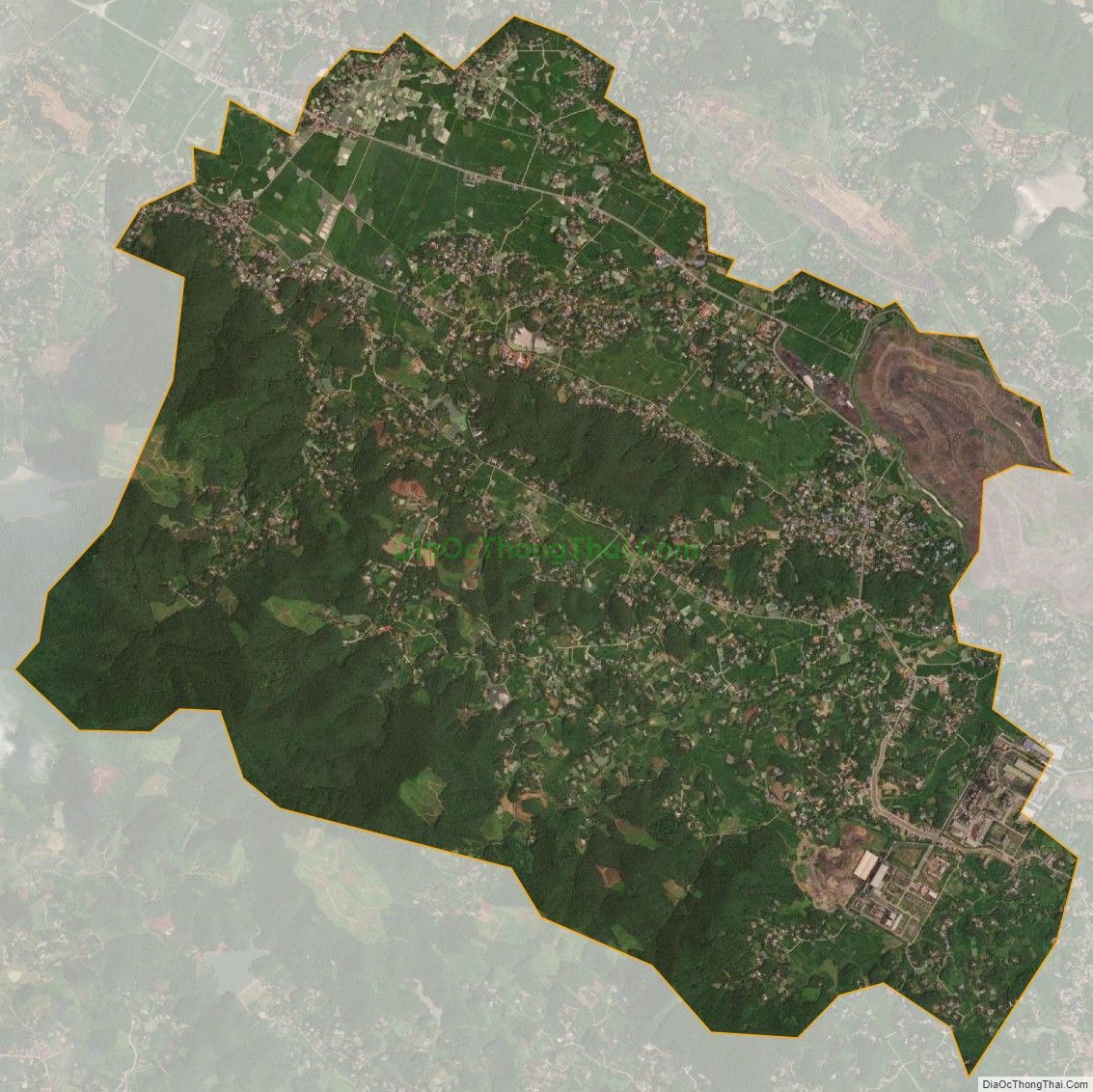 Bản đồ vệ tinh xã An Khánh, huyện Đại Từ