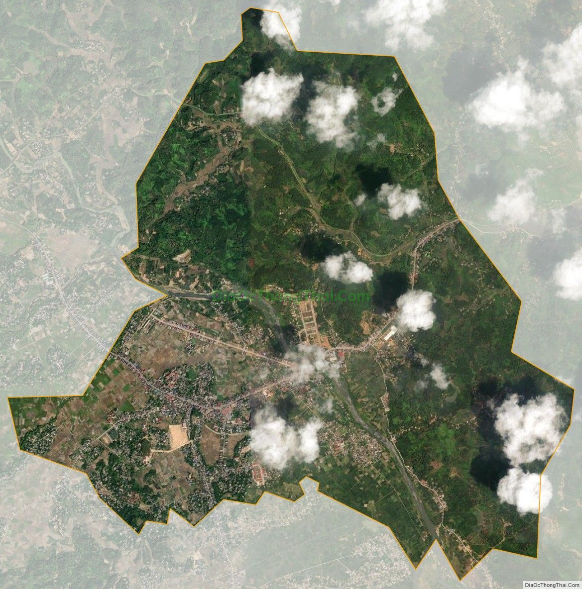 Bản đồ vệ tinh Thị trấn Hùng Sơn, huyện Đại Từ