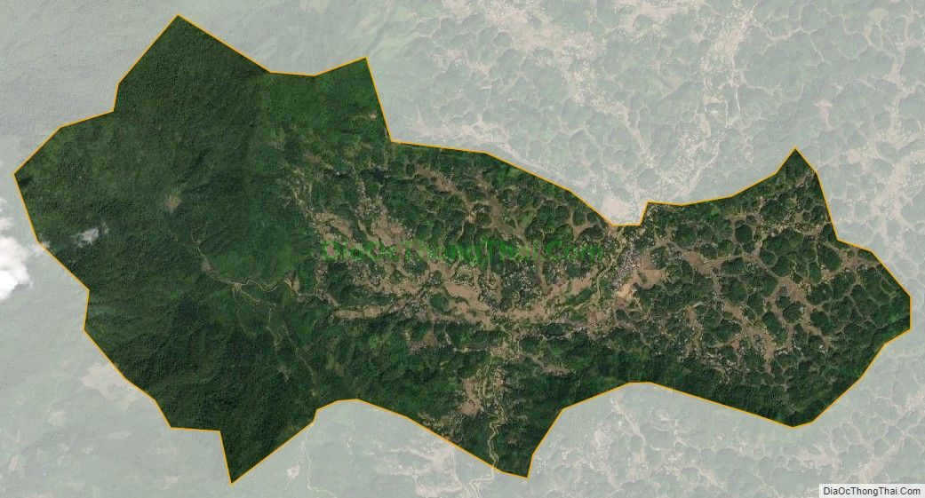 Bản đồ vệ tinh xã Minh Tiến, huyện Đại Từ
