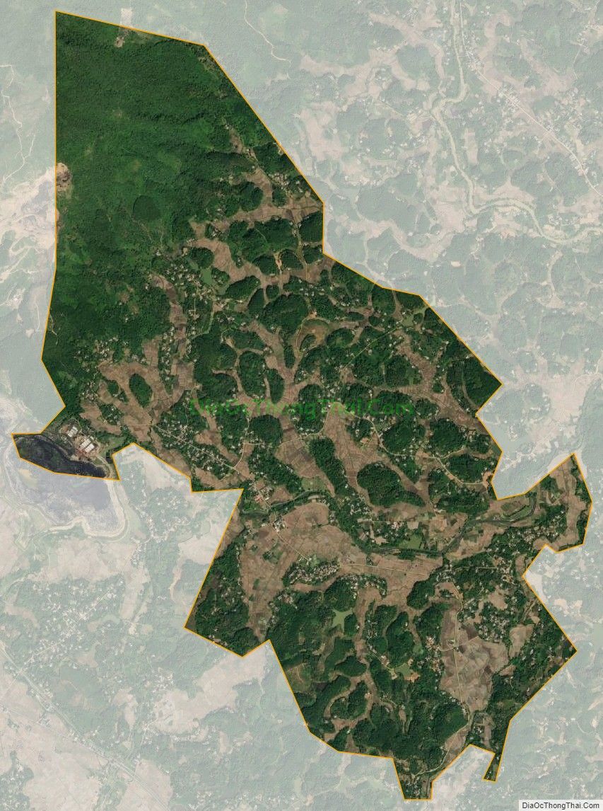 Bản đồ vệ tinh xã Na Mao, huyện Đại Từ