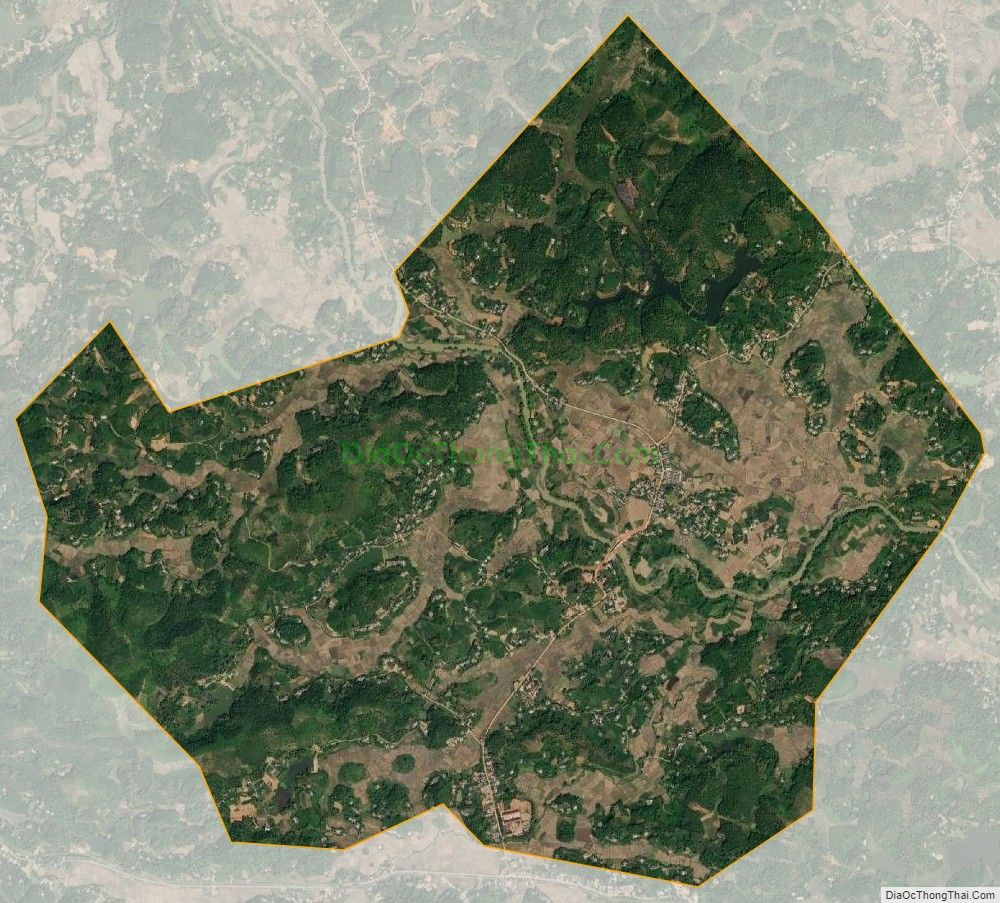 Bản đồ vệ tinh xã Phú Thịnh, huyện Đại Từ