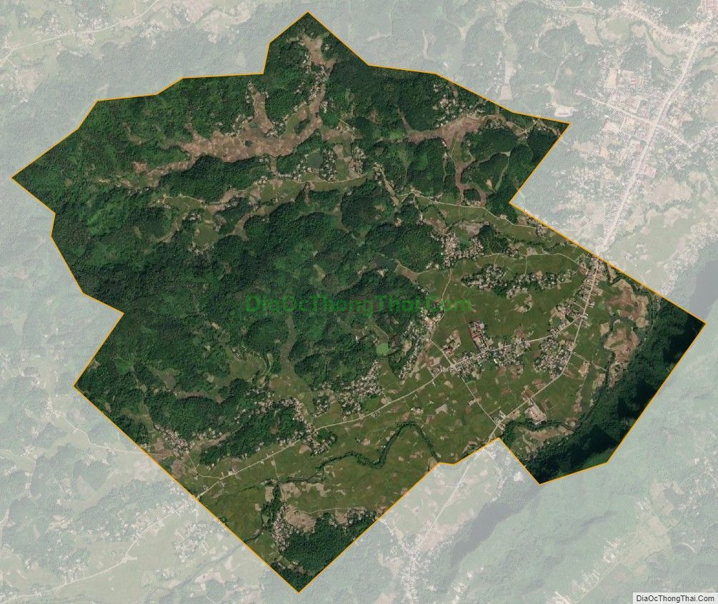 Bản đồ vệ tinh xã Bảo Cường, huyện Định Hóa