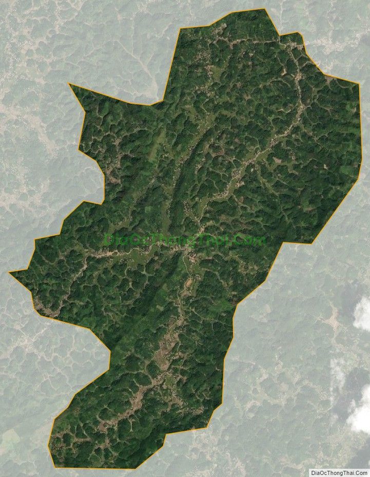 Bản đồ vệ tinh xã Bộc Nhiêu, huyện Định Hóa