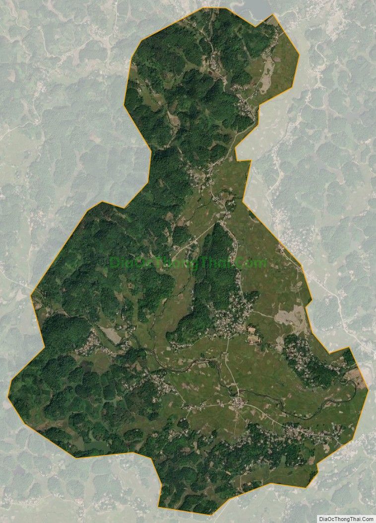 Bản đồ vệ tinh xã Định Biên, huyện Định Hóa