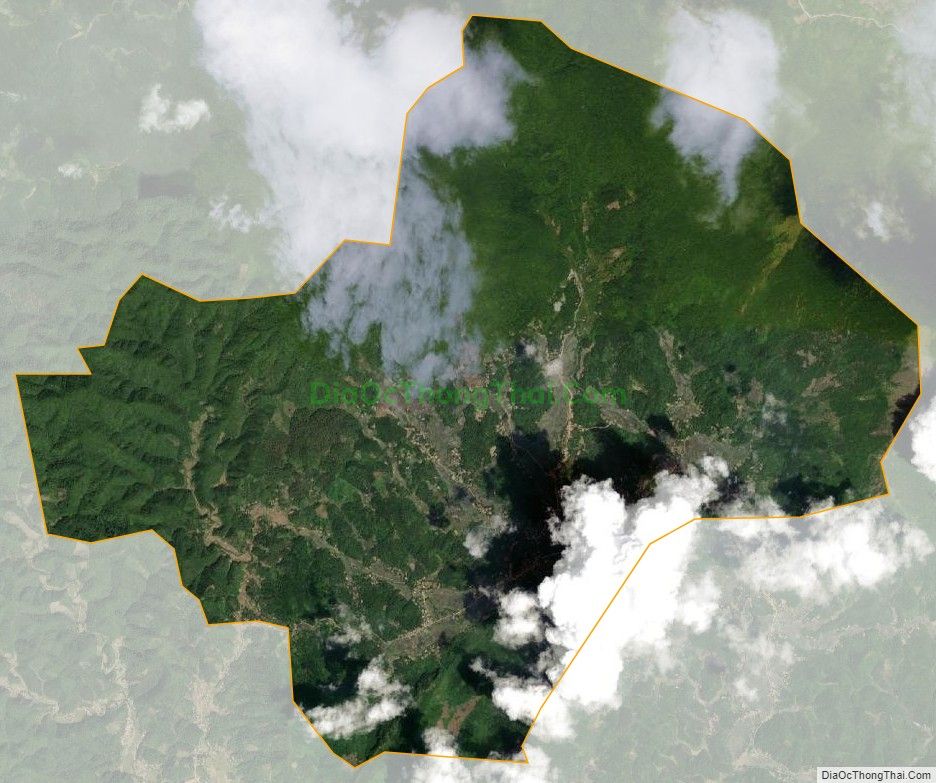 Bản đồ vệ tinh xã Linh Thông, huyện Định Hóa