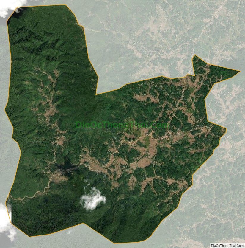 Bản đồ vệ tinh xã Phú Đình, huyện Định Hóa