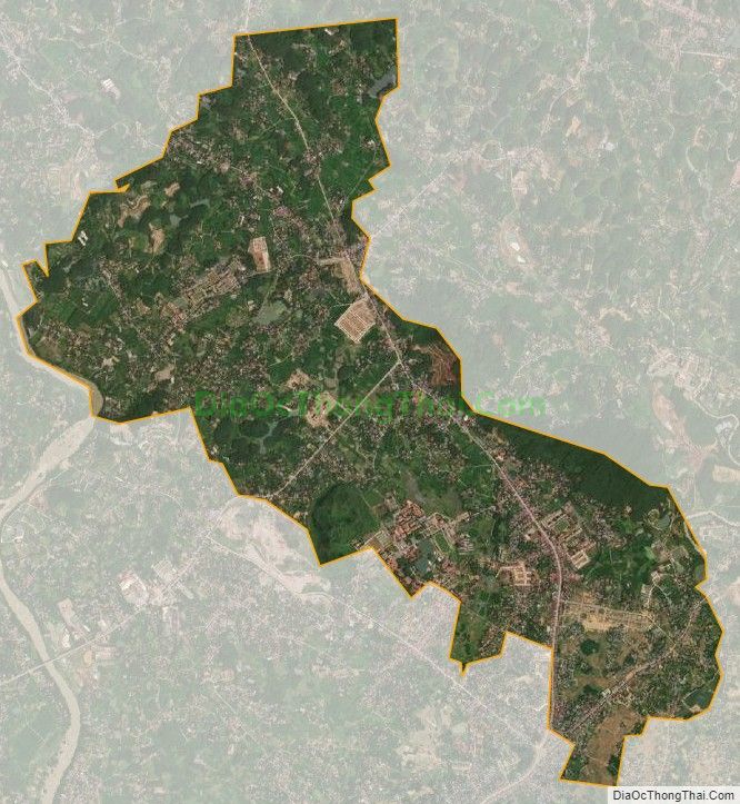 Bản đồ vệ tinh xã Hóa Thượng, huyện Đồng Hỷ