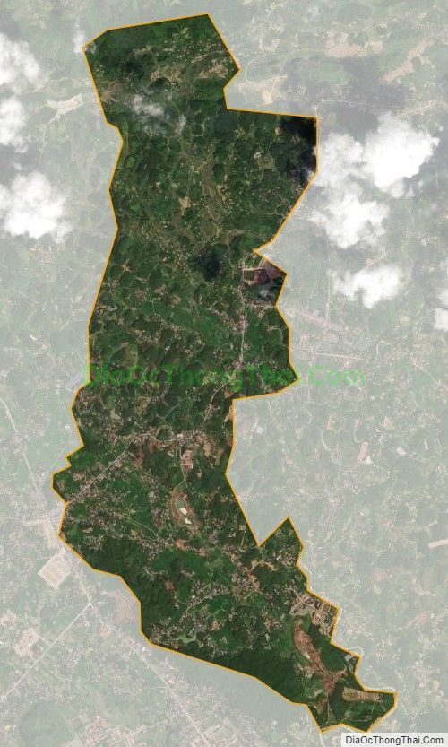 Bản đồ vệ tinh xã Hóa Trung, huyện Đồng Hỷ
