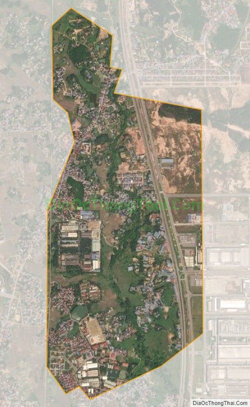 Bản đồ vệ tinh phường Bãi Bông, thành phố Phổ Yên