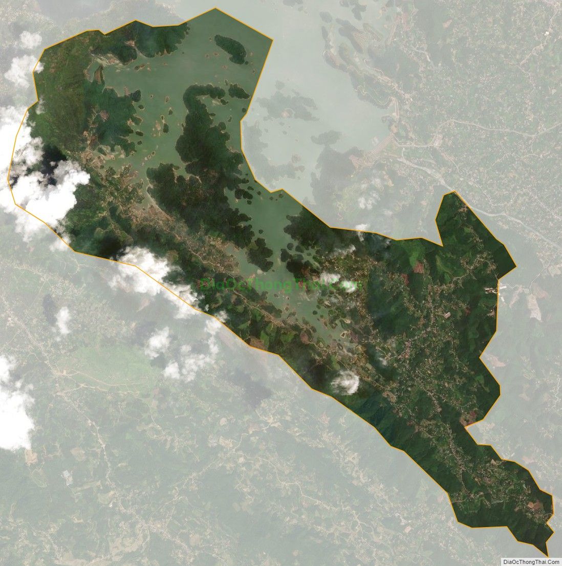 Bản đồ vệ tinh xã Phúc Tân, thành phố Phổ Yên