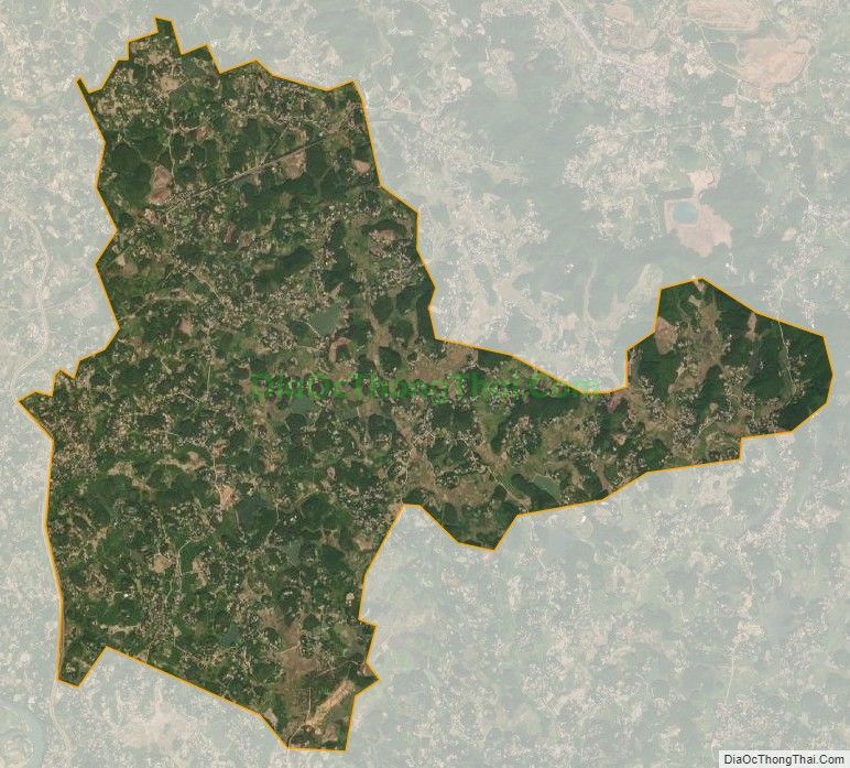 Bản đồ vệ tinh xã Bàn Đạt, huyện Phú Bình