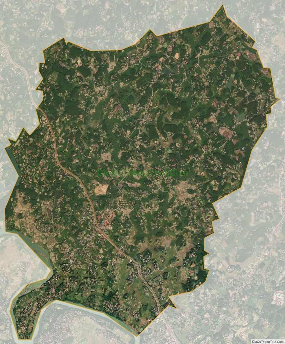 Bản đồ vệ tinh xã Bảo Lý, huyện Phú Bình